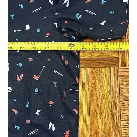 Callaway Men's Opti-Dri Golf Polo Shirt XL NWT Blue Multicolor Print Stretch UPF - Picture 6 of 9